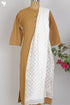Chanderi Silk Dupatta With Chikankari Embroidery